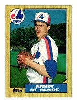 1987 Topps #467 Randy St. Claire Montreal Expos - £3.13 GBP