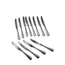 Vintage Jewel by Lenox Set of 12 Butter Knives  Stainless Glossy Silver - $54.87