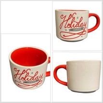 Threshold HOLIDAY CHEER Mug Stoneware Red White Coffee Tea Holiday Cup - £14.38 GBP