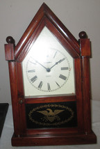 Ethan Allen Steeple Quartz Mantle Clock Eagle - $27.72