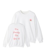 Womens peach sweatshirt, white, gray, blue, pink, S, M, L, XL, 2XL - £55.78 GBP