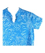 Womens Hawaiian Nike Golf Shirt Banded Collar Medium Dri Fit Light Blue ... - $565.47 MXN