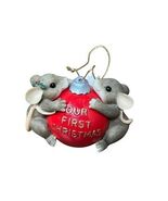 CHARMING TAILS Our First Christmas Ball With You Limited Edition Mice Vt... - $178.39 MXN