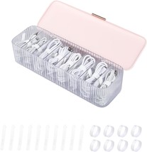 Electronics Bins Desk Accessories Case For Office Supply, Paper Clips (Pink), - £33.22 GBP