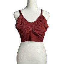 Kindred Bravely Davy Piper Seamless Bra Burgundy Comfort Stretch Bralett... - $25.91 CAD