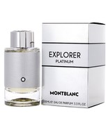 EXPLORER PLATINUM * Mont Blanc 3.4 oz 100 ml Eau De Parfum Men Cologne S... - £57.77 GBP