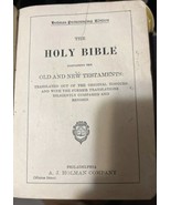 1924 BIBLE Holman Pronouncing Edition Leather Illustrated Maps Helps - £14.89 GBP