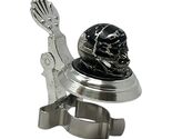 Skull Head Beer Bottle Topper German Pewter Lid Made in Germany - $29.98