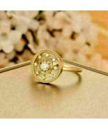 0.9CT Lab Created VVS1/D Diamond Women&#39;s Engagement Ring 14K Yellow Gold FN - £68.00 GBP