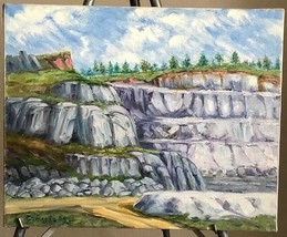 Oil Painting Original California - Quarry Near Ione - 16x20 Signed David Camardo - £74.73 GBP