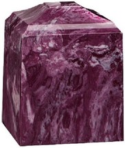 Small/Keepsake 45 Cubic Inch Merlot Cultured Marble Cremation Urn for Ashes - £154.71 GBP