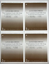 Four Louisiana Creole Folk Songs Louis Reichwein SATB Chorus Piano Sheet Music - £11.14 GBP