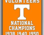 Tennessee Football Team Memorable Flag 3x5ft 90x150cm Vols Champions - $18.99
