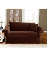 New Sure Fit Stretch Pique 3-Piece Sofa Slipcovers Cream Color - $158.83 CAD