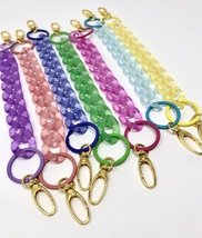 Frosted Acrylic Chunky Chain Link Strap for Bags, various colours available - $14.00