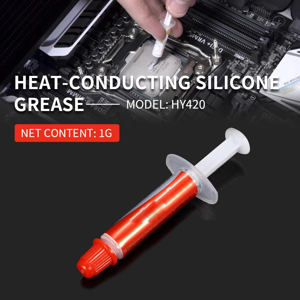 1pcs HY420 1g White Thermal Grease  Conductive Universal Grease Paste For CPU GP - £31.21 GBP