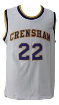 McCall #22 Crenshaw High Love And Basketball Movie Jersey White Any Size image 4