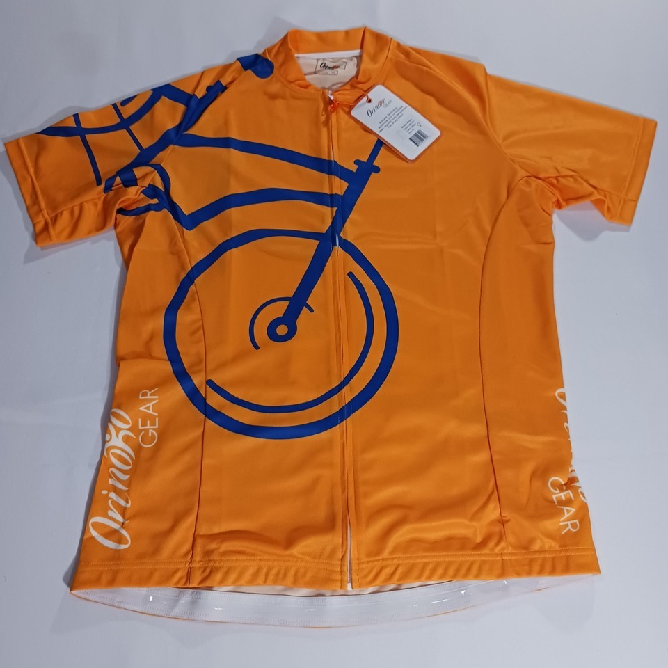 Vintage Orinoko Gear OWJ101 Cycling Jersey Size X-Large Yellow Full Zip NWT Item image 2