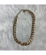 Baublebar Curb Gold Chain Collar Necklace 16&quot;-19&quot; Adjustable - £17.58 GBP