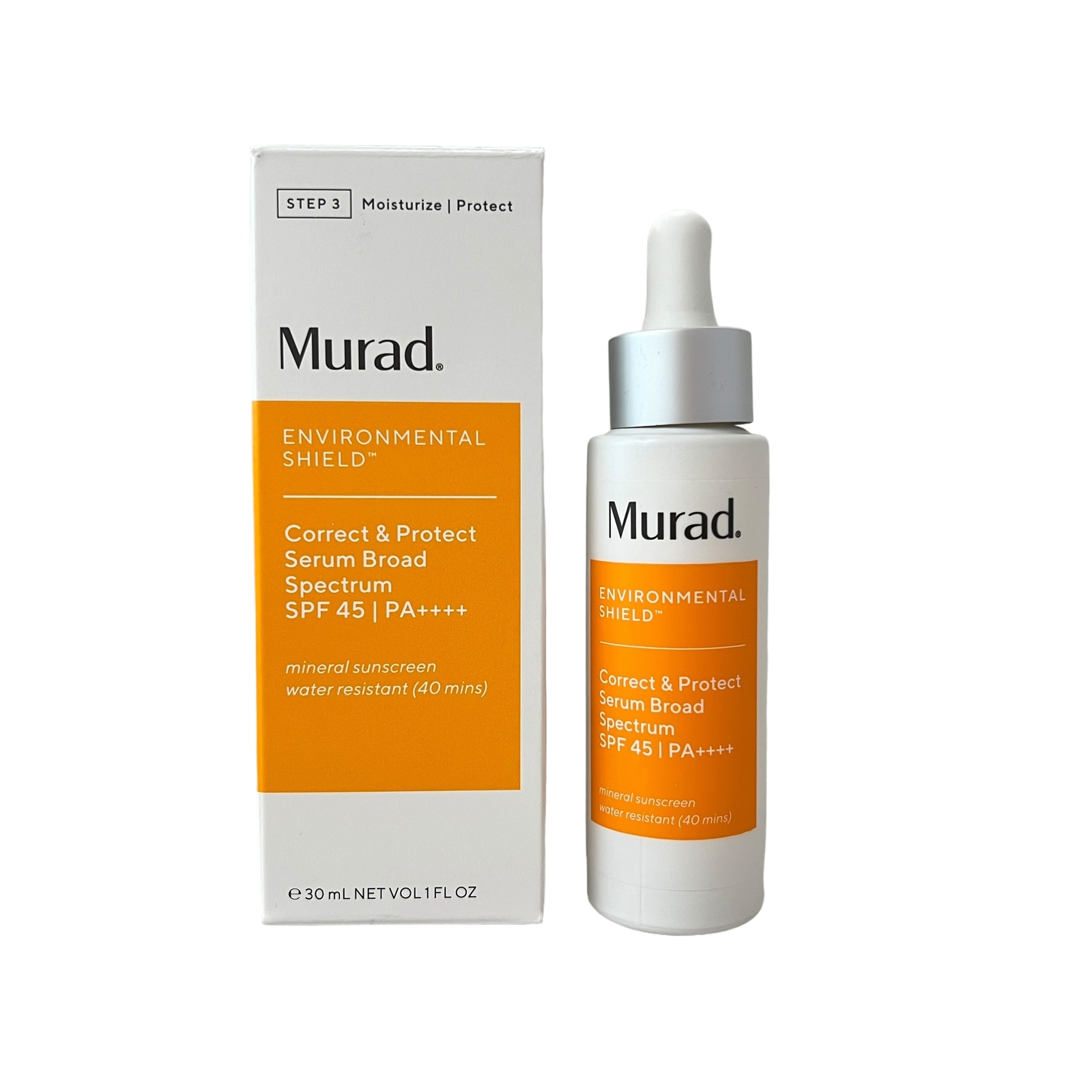 Murad Envrionmental Shield Correct &amp; Protect Serum SPF 45 Mineral Sunscr... - $64.29