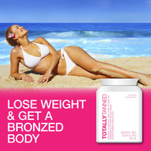 Totally Tanned Skinny Tan Tablet Slimming Pill Permanent Tan Weight Loss - £28.20 GBP