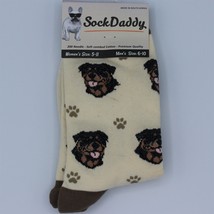 SockDaddy Unisex Crew Socks Rottweiler Dog Mens Size 6-10 Womens Size 5-11 - £7.86 GBP