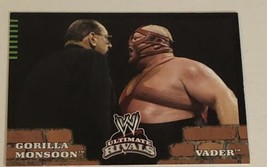 Gorilla Monsoon Vs Vader Trading Card WWE Ultimate Rivals 2008 #89 - £1.54 GBP