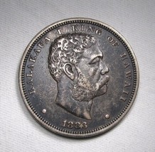 1883 Hawaii Silver Dollar King Kalakaua I Coin AN947 - £603.33 GBP