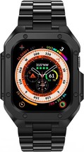 Apple Watch Band Metal Bumper Steel Case Luxury Strap Iwatch Ultra SE 8 7 6 5 4 - £28.42 GBP+