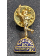 Vintage Golden Boy Winnipeg Canada Souvenir Travel Lapel Hat Pin - $180.69 MXN