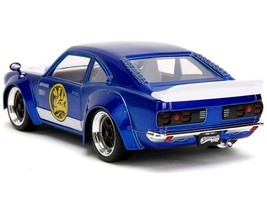 1974 Mazda RX-3 Candy Blue with White Interior and Graphics and Blue Ranger Die - £40.48 GBP