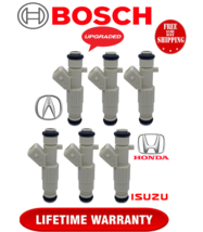 UPGRADED OEM Bosch x6 4 hole IV gen 19LB Fuel Injectors for Honda Acura Isuzu - £104.12 GBP