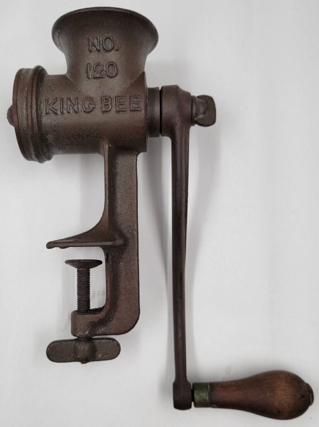 Primary image for King Bee No. 120 Universal Food Meat Chopper Grinder Steel Rare Early 1900's