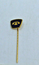 Telephone Old Style Phone Collectible Long Pin Pinback No Stopper Vintage - $12.23
