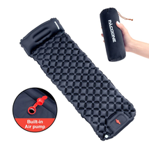 Outdoor Camping Inflatable Mattress Sleeping Pad with Pillows Ultralight Air Mat - £30.22 GBP