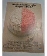 Vintage Baker&#39;s Coconut Print Magazine Advertisement 1968 - €5,20 EUR