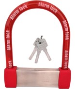 Bike Locks Heavy Duty Anti Theft Alarm Bike U Lock, High Pitched Audible... - £39.33 GBP