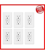 15 Amp Self- GFCI Outlet - Tamper Resistant,  Listed, 6 Pack, Matte White - $89.09