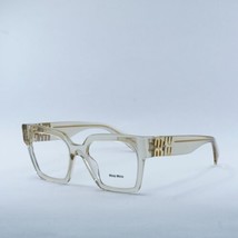 MIU MIU MU04UV 11T1O1 Sand Transparent 52mm Eyeglasses New Authentic - £185.39 GBP