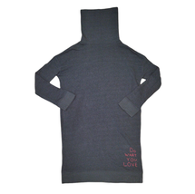 SUNDRY Womens Sweater Dress Long Sleeve Turtle Neck Washed Black Size US 1  - $92.14