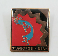 St. George Utah Multi Colored Collectible Pin Pinback Travel Souvenir Vintage UT - £14.62 GBP