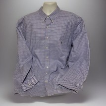 Ralph Lauren Shirt Mens 2XB Big Blue Long Sleeve Button Down Stretch Oxford - £31.72 GBP