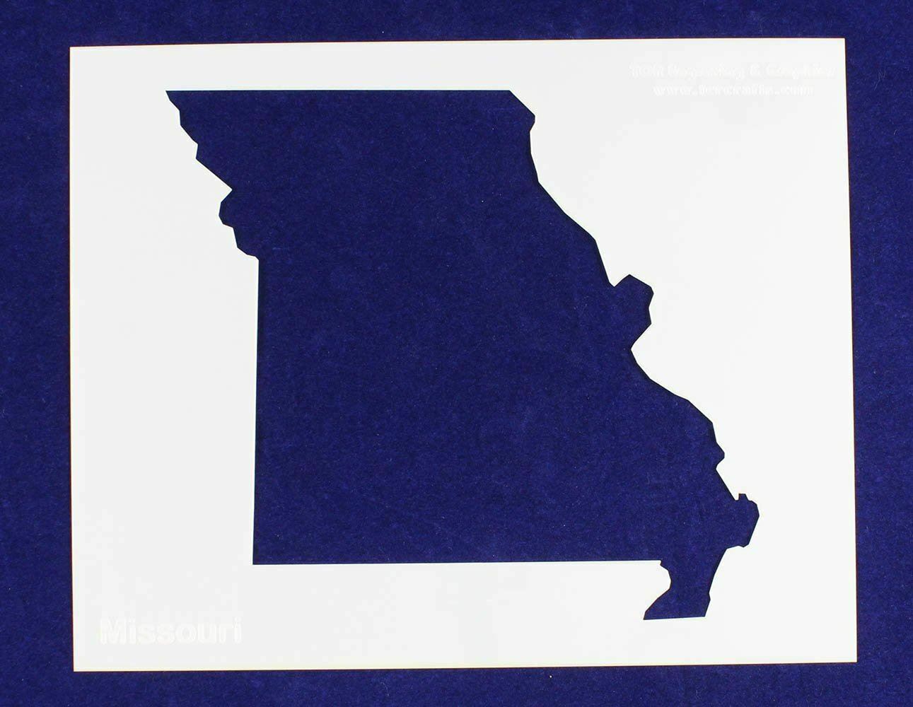 State of Missouri Stencil 14 Mil 8&quot; X 10&quot; Painting /Crafts/ Templates - $15.52
