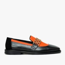 The Gemena Black & Orange Leather Bit Dress Loafer Men Shoe Final Sale! image 8