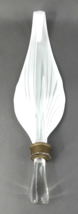 Murano Vintage Large White Leaf Art Glass Wall Sconce Shade No Backplate - $275.99