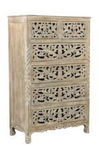 35" Gray Solid Wood Six Drawer Chest - $35,832.74 MXN