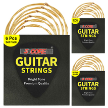 5Core 3SET Nickel Wound Acoustic Guitar Strings Extra Light Gauge 0.010-0.048 - £7.91 GBP