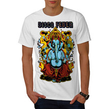 Wellcoda Disco Fever Elephant Mens T-shirt, Ganesha Graphic Design Printed Tee - £14.84 GBP+