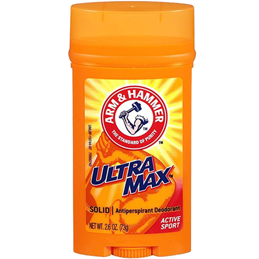 NEW Arm & Hammer, Ultramax ,Antiperspirant & Deodorant, Active Sport, 2.80 Oz