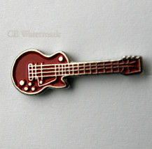 Red Gibson Music Rock Guitar Lapel Pin 1/3 Inch - £4.21 GBP